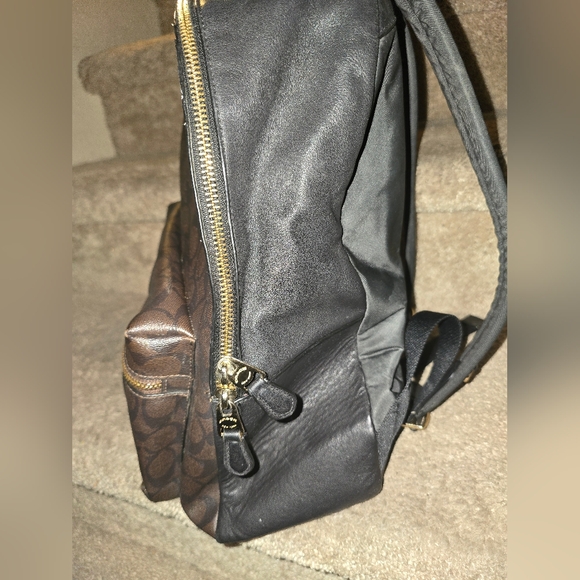 Brown Monogram Coach Backpack - Picture 6 of 7
